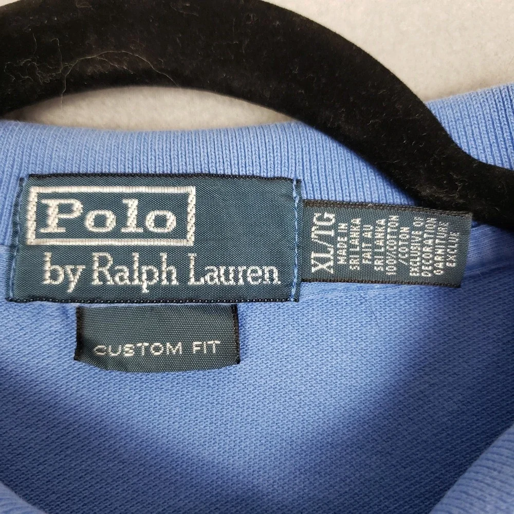 Polo Ralph Lauren Size‎ XL Pony Logo Polo Shirt Periwinkle Pastel Preppy Classic